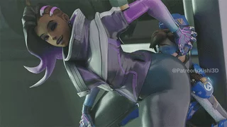 I need the (sombra)'s big mexican ass in my face like this. My favorite overwatch lady.