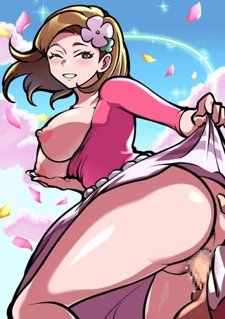 aroma lady (pokemon) enjoying this