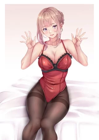 Waiting on her Bed