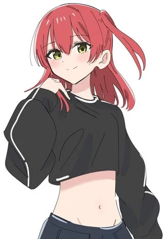 Kita Wearing Her Crop Top (Bocchi The Rock)