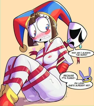 Pomni bound by Jax using Gangle [The Amazing Digital Circus] (nipelets)