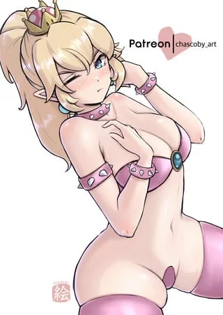 Bowsette peach hot style