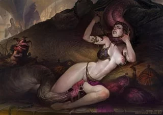 Leia and Jabba (SW) [Sabu]