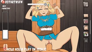Zelda Legs Spread Creampie (Hole House)