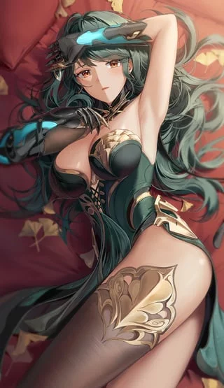 Hanying lying on side (Silence Girl / whgkdud_d) [Punishing: Gray Raven]
