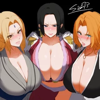 Who is your favourite of the big three to goon to (rangiku) (tsunade) (boa)