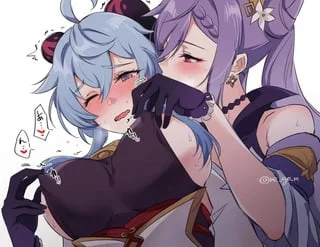 "my my, those noises you're making are just so adorable~ but don't forget, you asked for this~ you said you wish your nipples were more sensitive and I'm helping aren't I?~ does it matter we're friends, after all, what are friends for~"