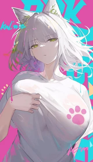 Kal'tsit in a white shirt