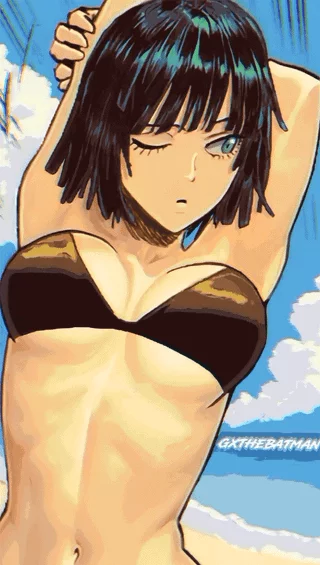 Fubuki on the beach [One Punch Man]
