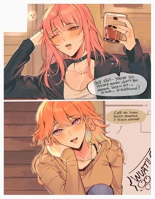 “Mmm~! I wanna kissy…” (-3-) This lady is so pretty, why don’t I marry her…? I wanna be your drunk girlfriend who seems to have forgotten something