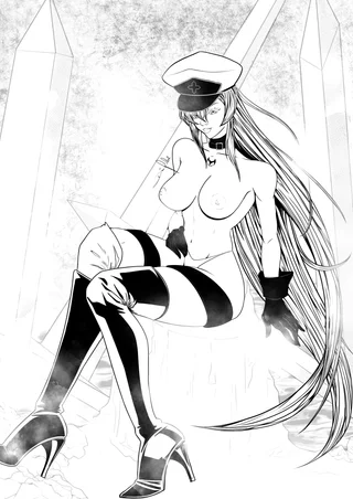 Esdeath in comic/manga style [Akame ga Kill] (difabri_arts)