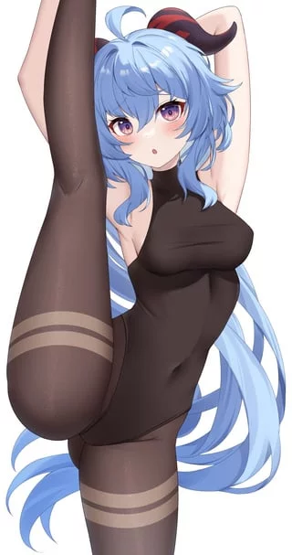 Daily Ganyu Lewdie #847 Leg Stretch~