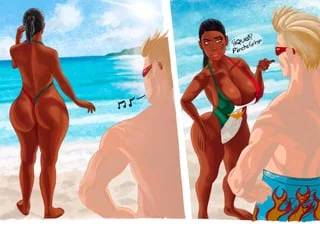 At the beach (Kindleshark)