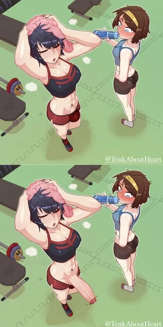 My new personal trainer had given me a special protein shake to drink which tasted a little funky, I think I just saw where it comes from. Maybe it'll taste better at the source~