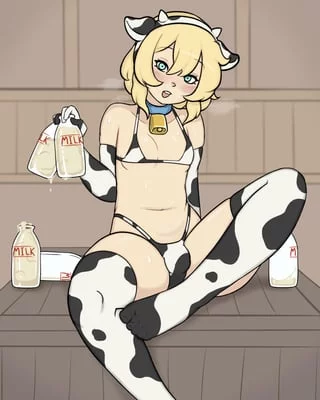 selling her homemade milk