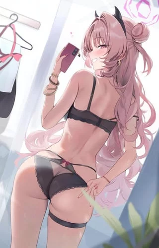 Kirara showing off her lingerie [Blue Archive]