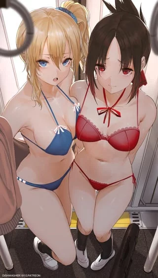 Hayasaka and Kaguya