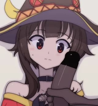 Jerking off to girls like (megumin) feels so good 💕