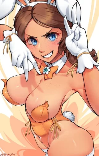 Bunny Girl Daisy [Super Mario Bros] (DracksArt)