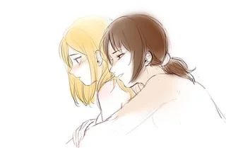 Some wholesome Historia x Ymir art for pride month! (noeunjung93) [Attack on Titan]