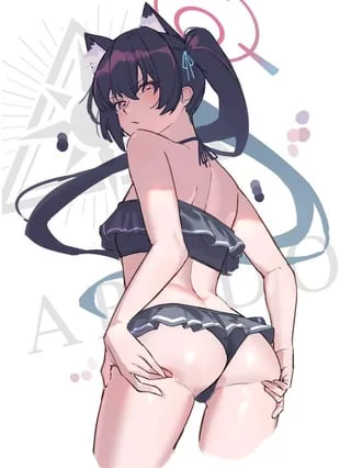 Disgusted Swimsuit Serika [Blue Archive]