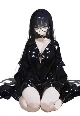 Shiny Black Rubber 