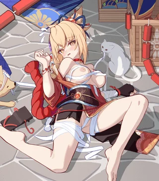 Yoimiya attacked by animals