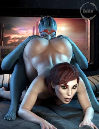 Samara devours Shepard's pie (Keister) [Mass Effect]