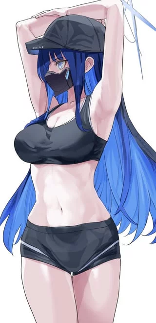 Saori in sports bra (上ノ竜 / uenoryoma)