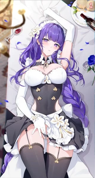 Maid Outfit Raiden Shogun