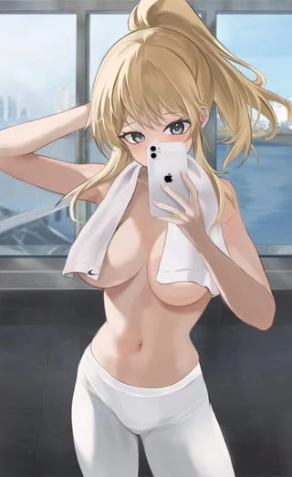 Jean's Post-Workout Selfie [Genshin Impact]