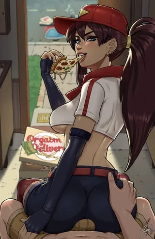 I’m so glad master got me a job at his friends pizza place! Now master makes sure to get a box every day~