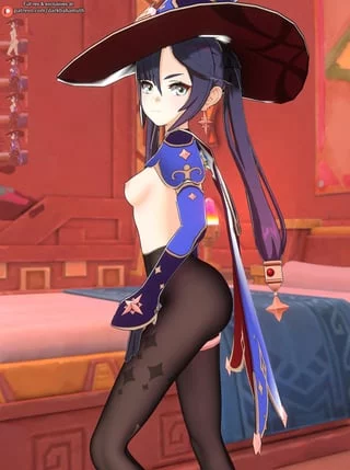 Mona poses for you (Darkbahamuth) [Genshin Impact]