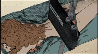 Fujiko Mine sunbathes and doesn't mind being around a samurai [Lupin the Third: The Woman Called Fujiko Mine]