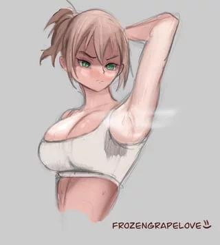 "What are you looking at?" (OC) (FrozenGrapeLove)