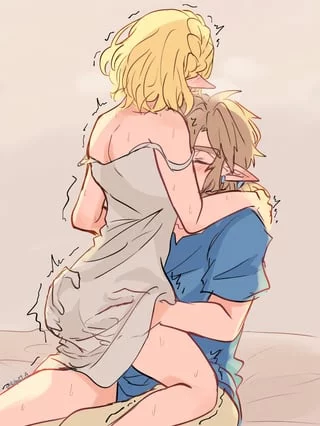 Zelda and Link get intimate (Aorin)