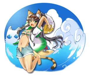 Bastet at the Beach [Puzzle and Dragons]