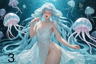 Jellyfish themed girl 