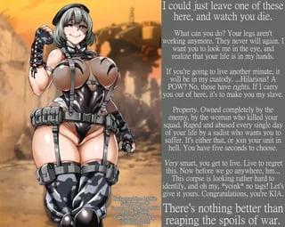 captured by enemy soldier [rape][femdom][slave][your life is ruined but the millitary probably did that anyway]