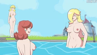 Good morning with Peach, Rosalina and Daisy [Super Mario Bros] (Assentlov)