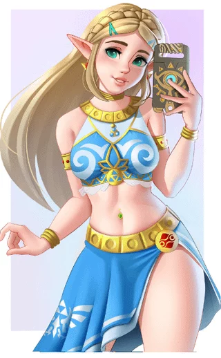 Gerudo Zelda’s mirror selfie (Jackary) [The Legend of Zelda]