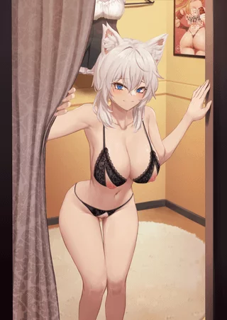 She wants to know if this lingerie suits her well