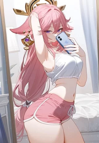Yae's Bedroom Selfie 