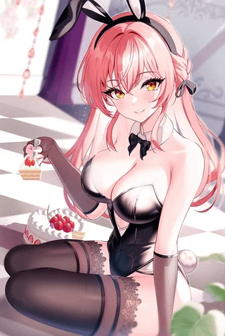 Mika offering some cake [Idolmaster]