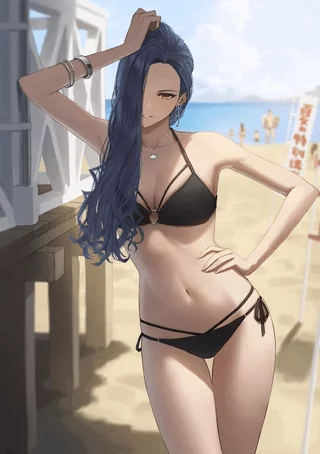 Beach day with onee-san
