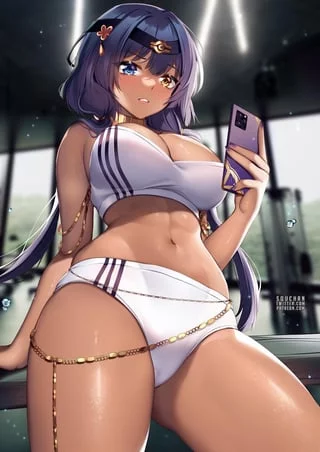 Candace's Workout Selfie [Genshin Impact]