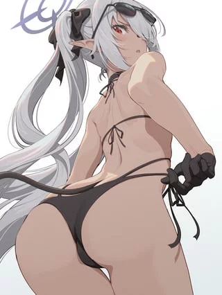 Iori From Behind [Blue Archive] (PinaxPinakes)