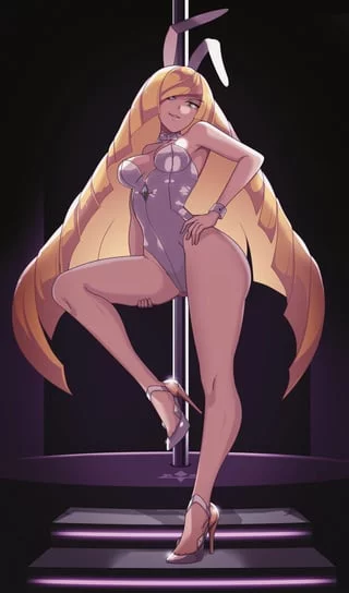 bunny Lusamine from pokemon by  vivivoovoo
