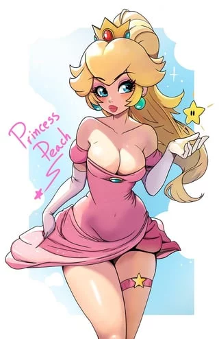 Princess Peach, by (Cosmic Heart Attacks)