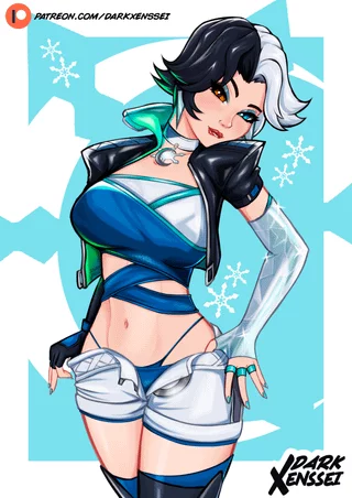 Luna Snow From (Marvel Rivals) is so Damn Sexy! 